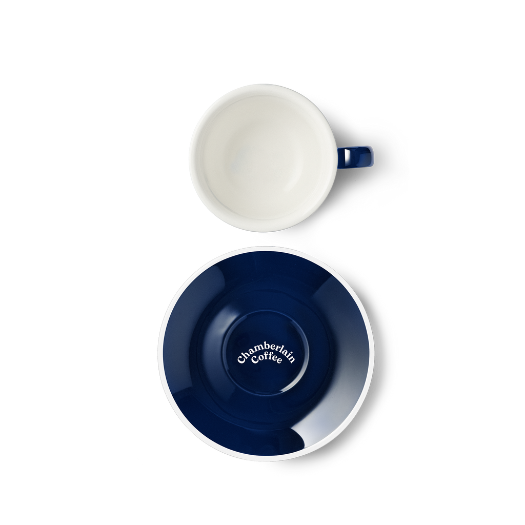 Navy Cup & Saucer